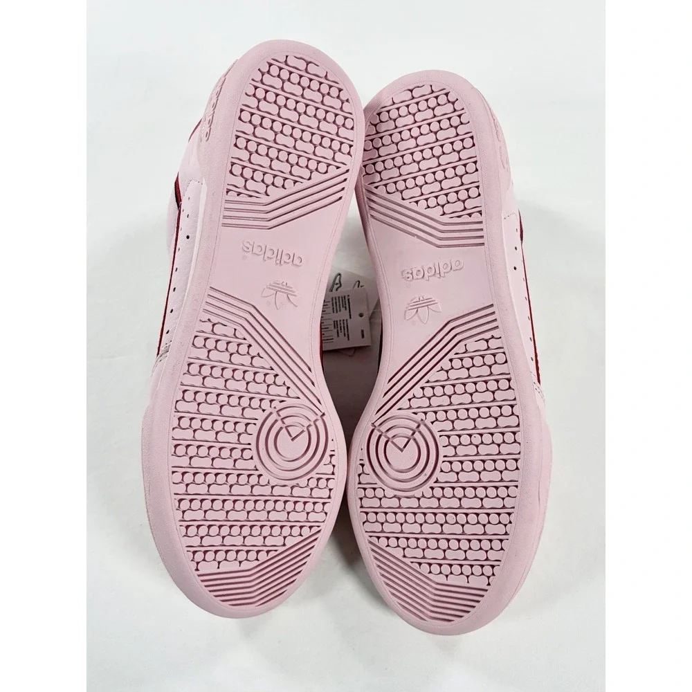 Adidas‎ Continental 80 Clear Pink Leather Retro Sneakers Mens Size 9 B41679 NIB